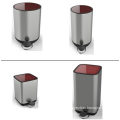 5L Round stainless steel pedal trash bin sanitary waste bin metal dustbin trash can metal container stainless